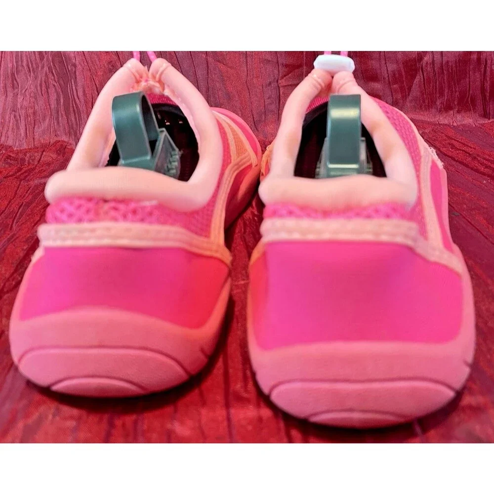 Girls NWOT Wonder Nation Hot Pink Aqua Water Surf Shoes sz 5